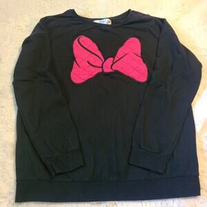 Disney Store crewneck Minnie Mouse bow long sleeve size XL